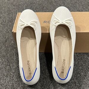 Rothy's Cream Flats with Bow
